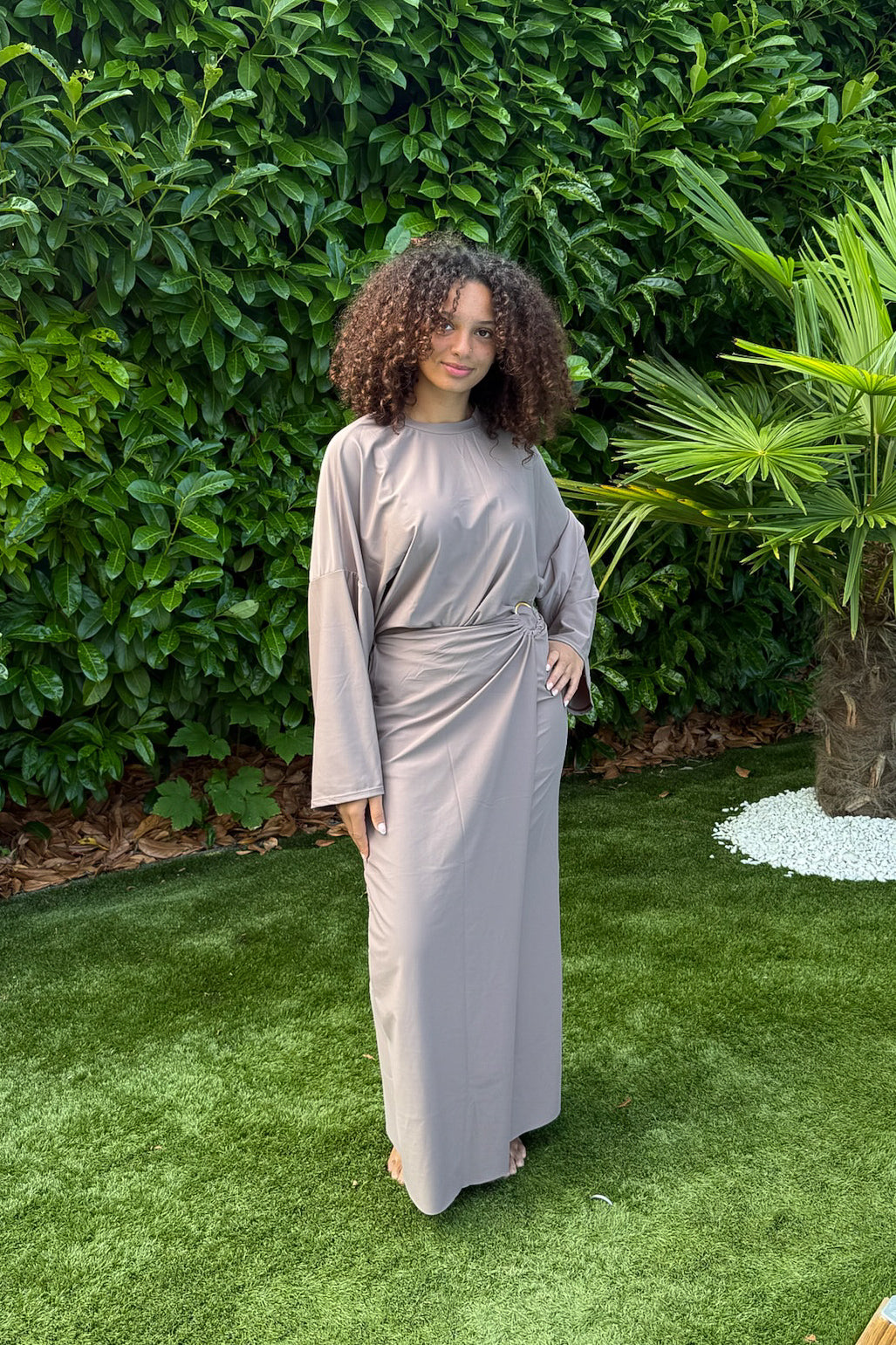 Ensemble jupe de bain - Taupe