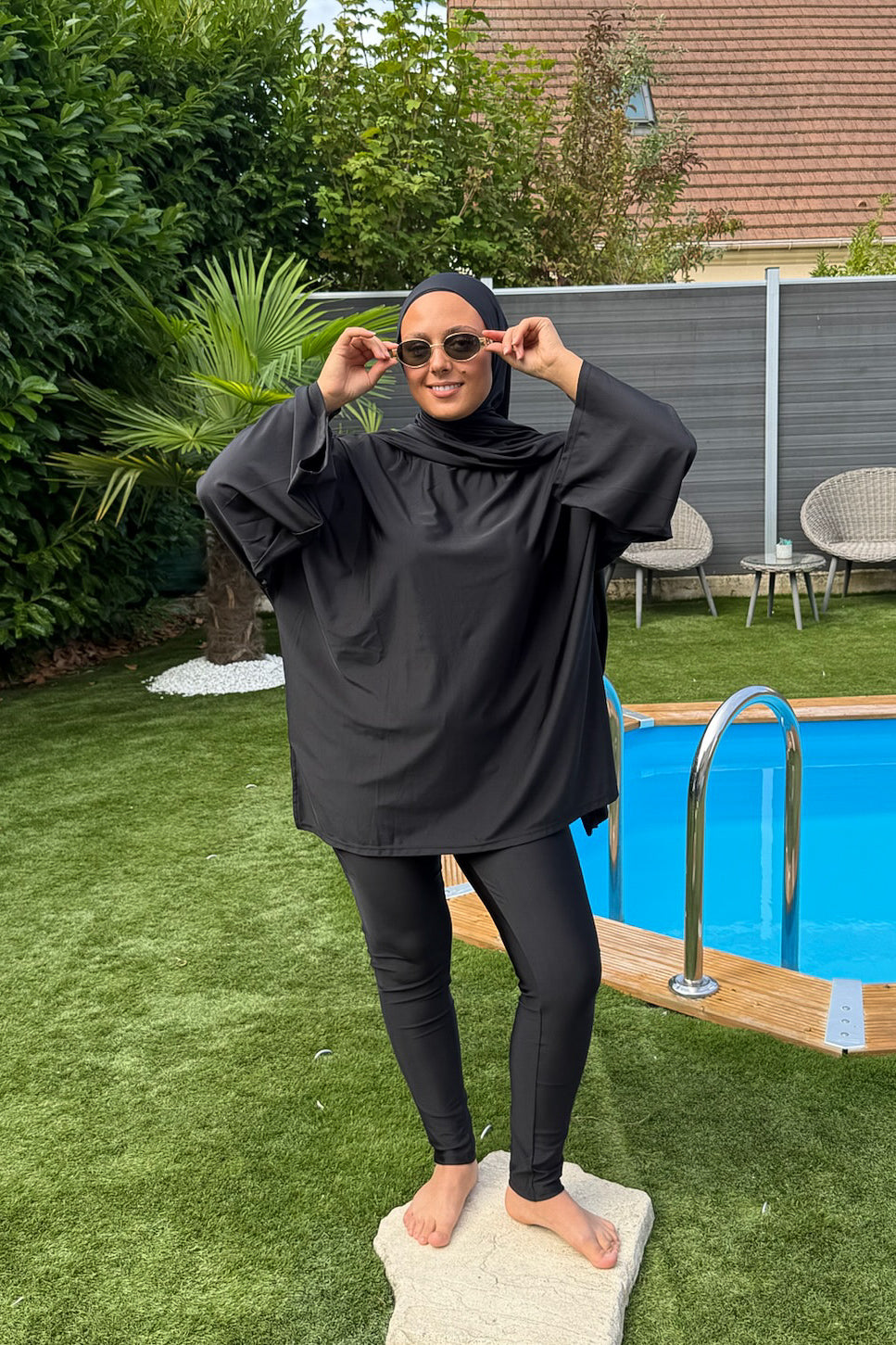 Ensemble jupe de bain - Noir