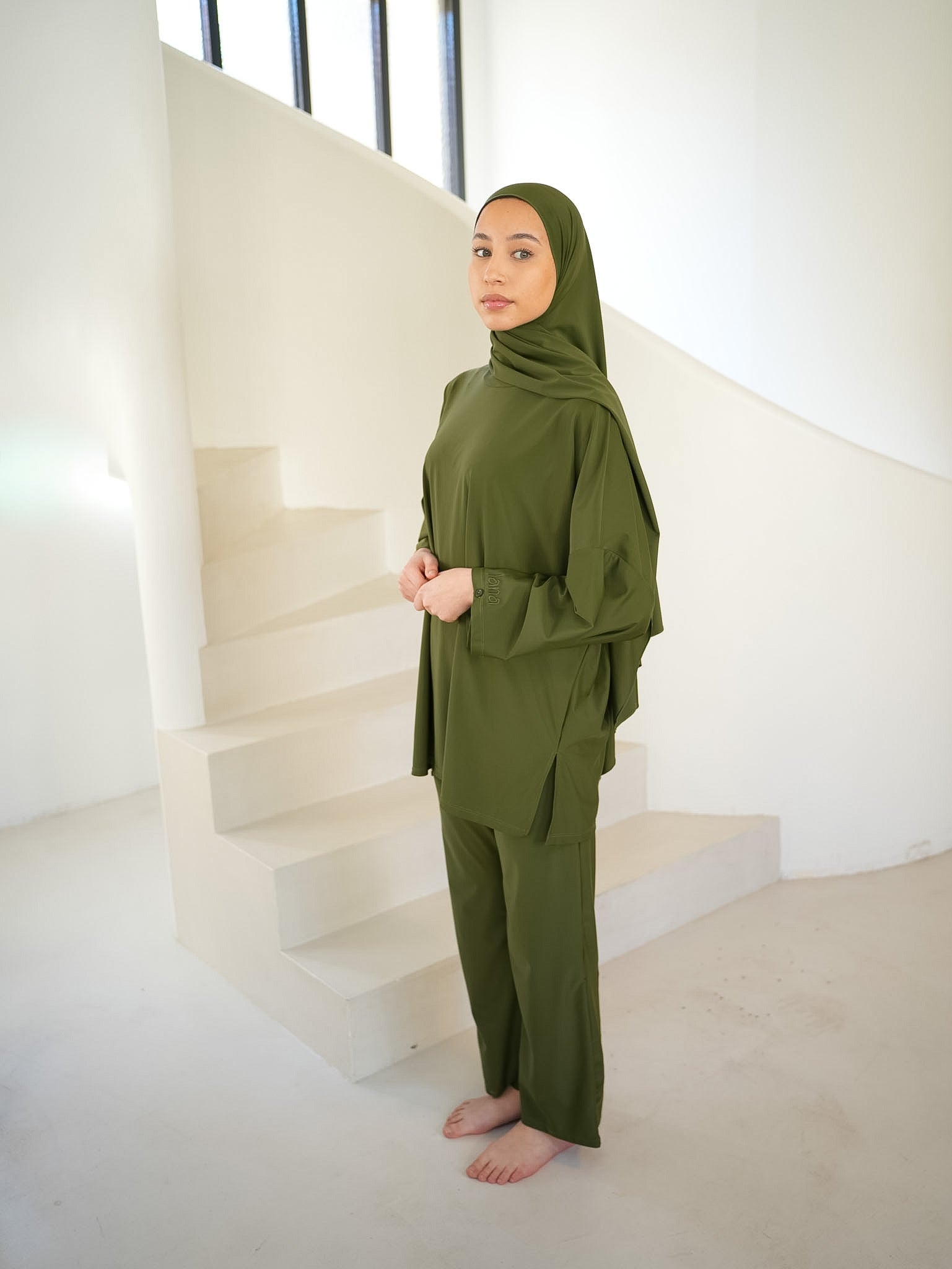 Burkini Premium - Vert olive