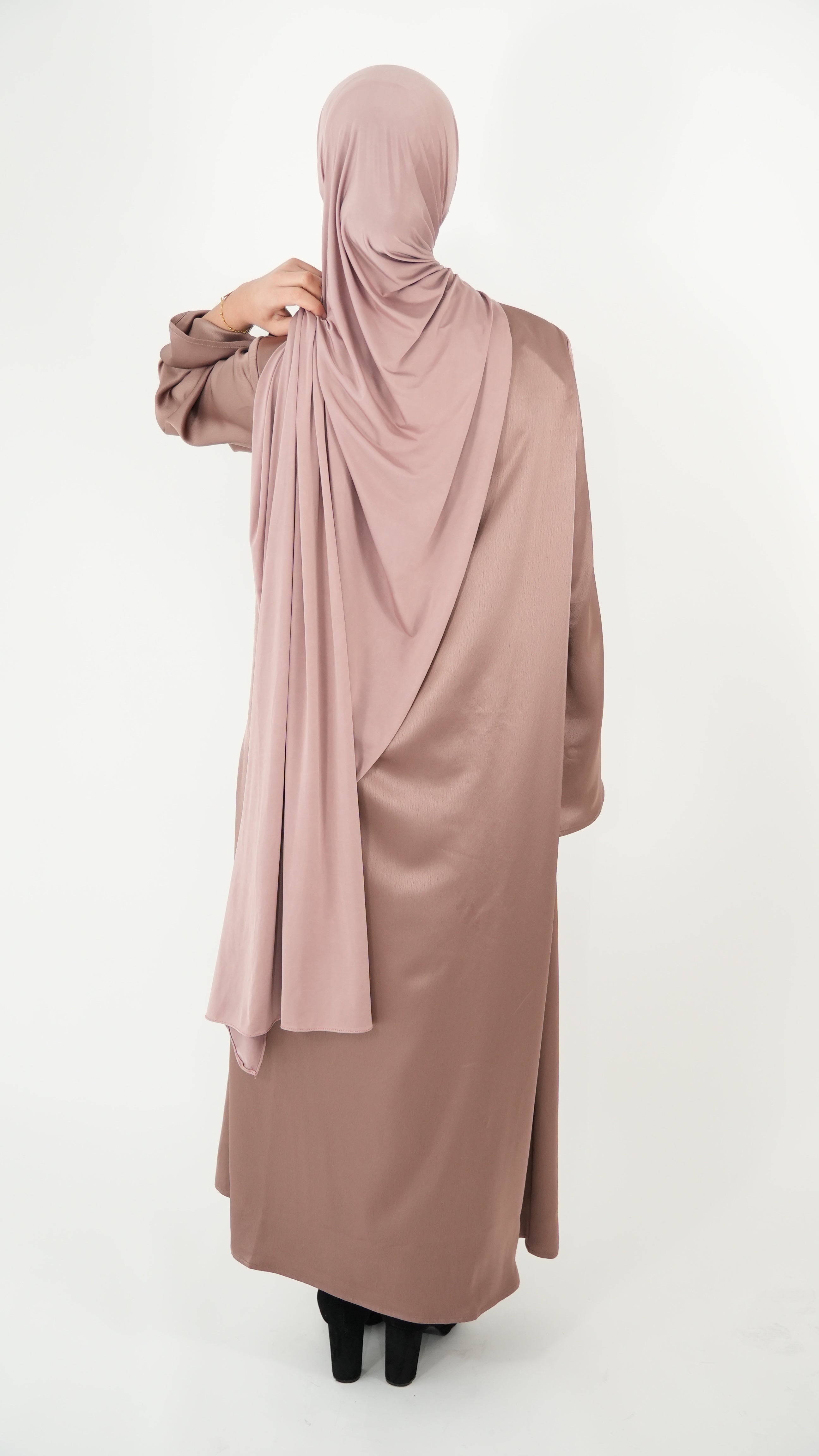 Robe Satinée - Marron