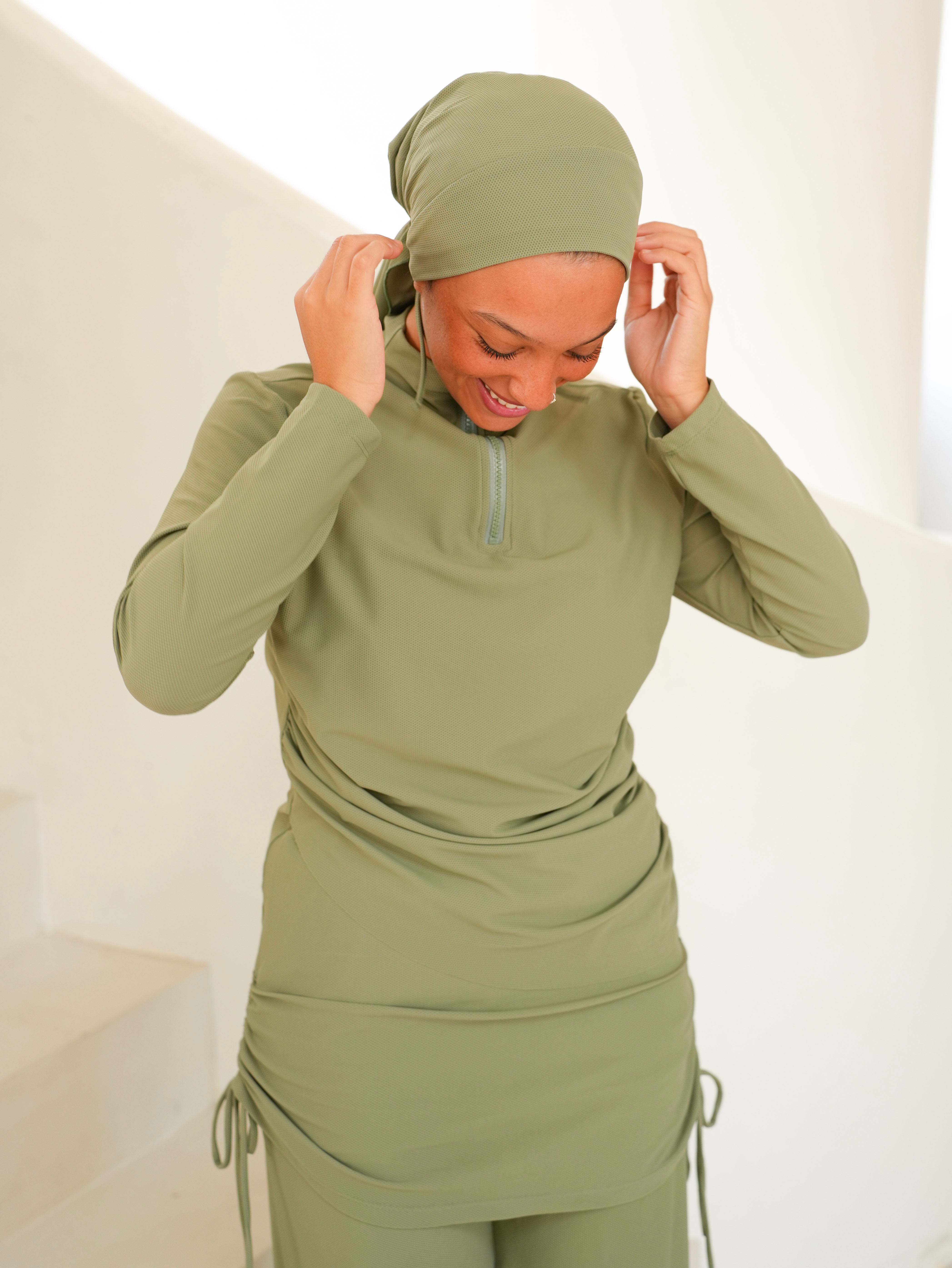 Turban - TRANSBRONZANT VERT AMANDE