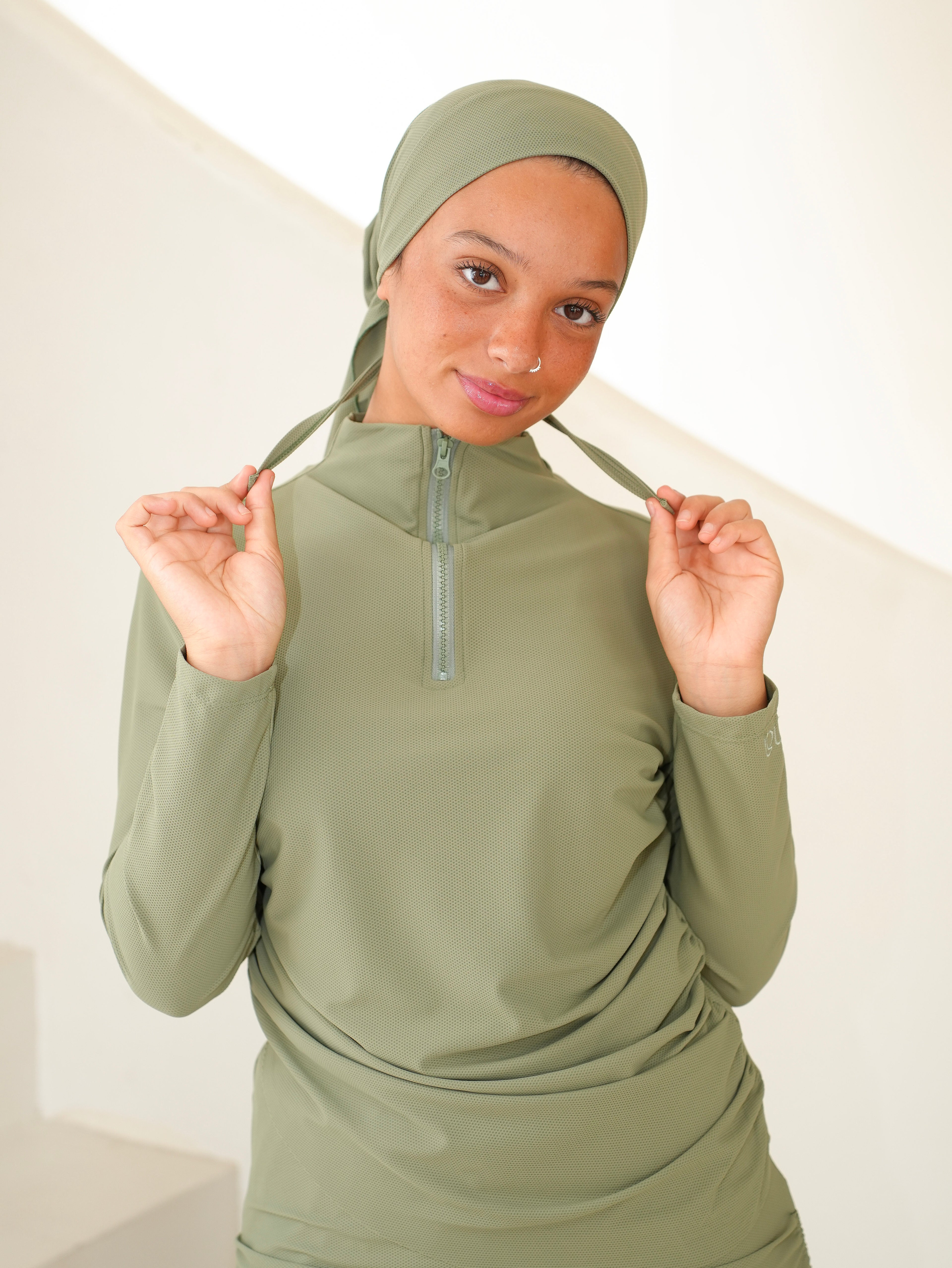 Turban - TRANSBRONZANT VERT AMANDE