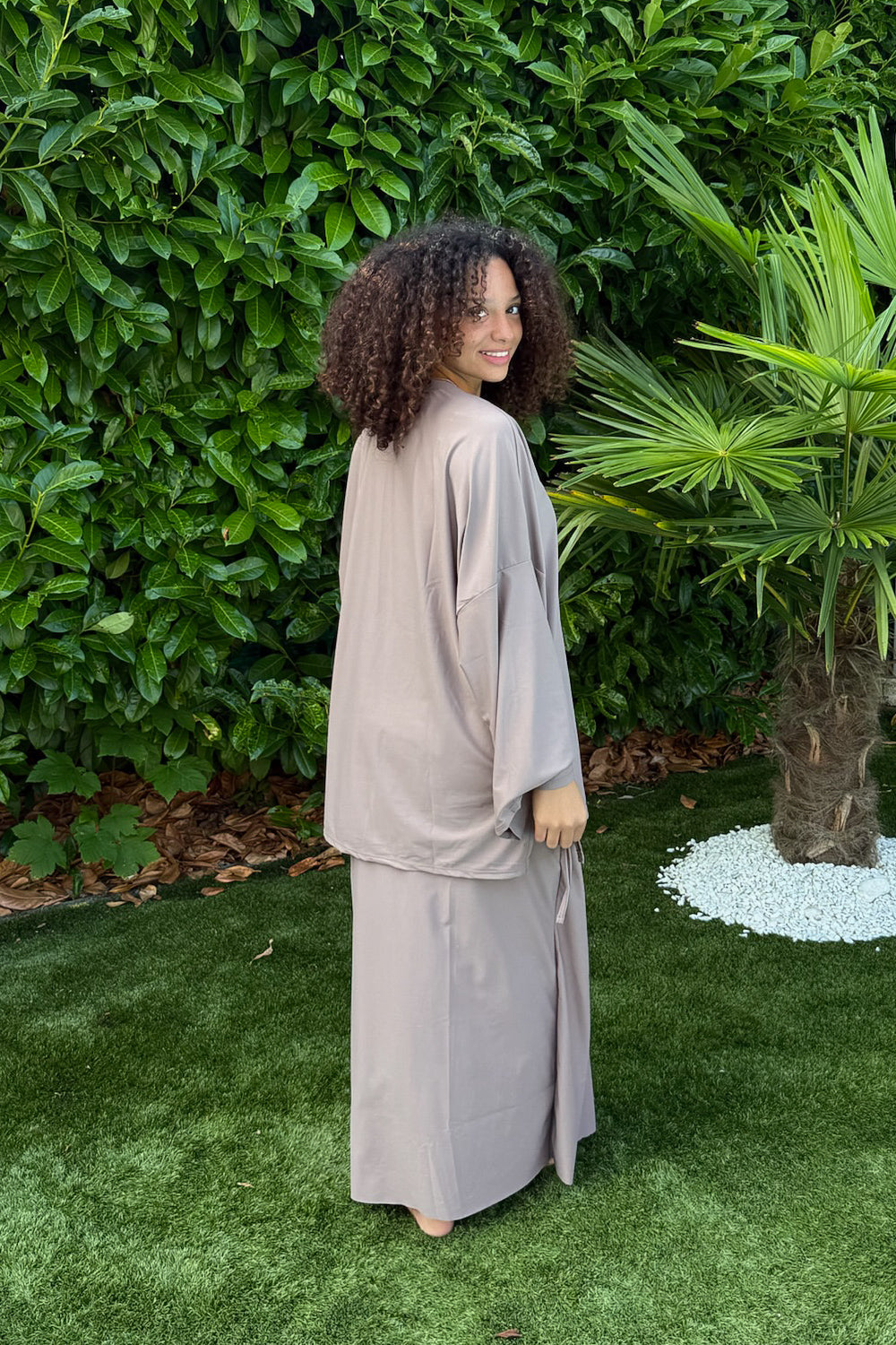 Ensemble jupe de bain - Taupe